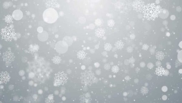 دانلود بک گراند موشن گرافیک بارش برف Snow Particles White Background
