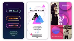 پروژه فاینال کات استوری اینستاگرام Social Media Stories