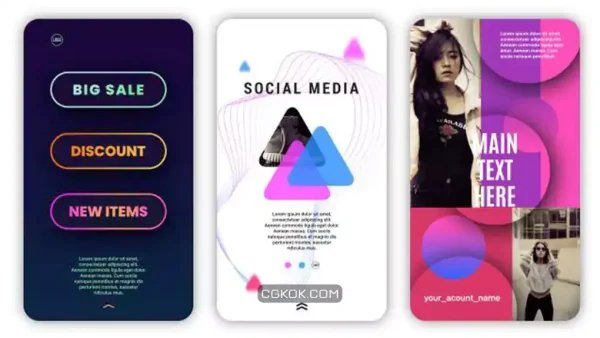 پروژه فاینال کات استوری اینستاگرام Social Media Stories