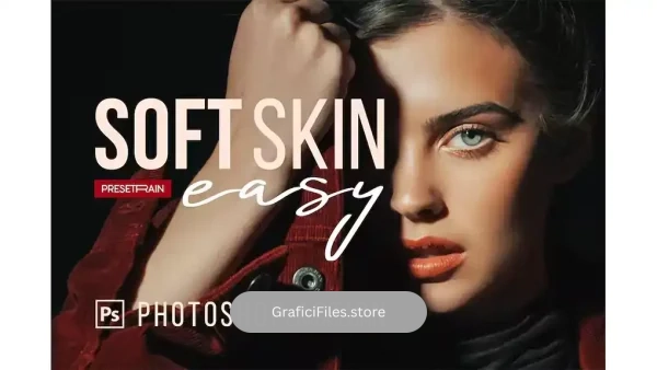 دانلود اکشن فتوشاپ روتوش و صاف کردن پوست Soft Skin Easy Retouching Action