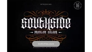 دانلود فونت انگلیسی تاتو SOUTHSIDE | EXTRA BONUS