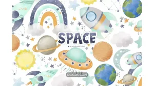 دانلود کلیپ آرت فضا Space design