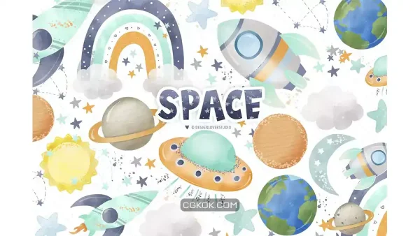 دانلود کلیپ آرت فضا Space design