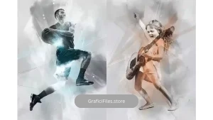 دانلود اکشن فتوشاپ افکت طیف نوری Spectrum Photoshop Action