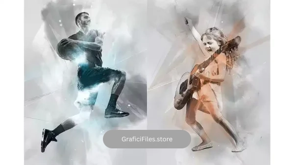 دانلود اکشن فتوشاپ افکت طیف نوری Spectrum Photoshop Action