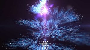 دانلود بک گراند موشن گرافیک پارتیکل Spiral Particles