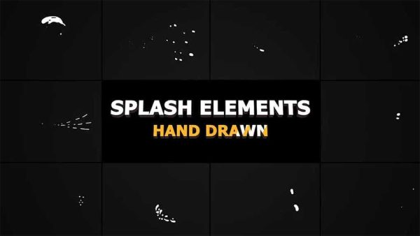 دانلود المان موشن گرافیک Splash Animated Elements