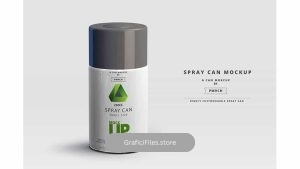 دانلود موکاپ اسپری Spray Can Mockup – Small Size