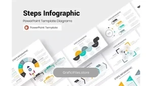 دانلود قالب پاورپوینت اینفوگرافیک مراحل Steps Infographic PowerPoint Presentation Template