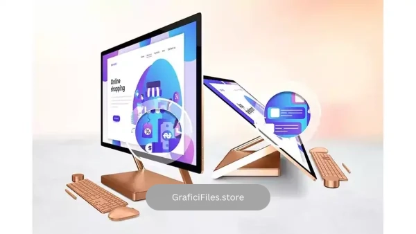 دانلود موکاپ مایکروسافت سرفیس Surface Studio Zoom In Mockup