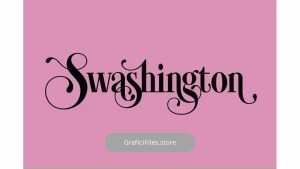 دانلود فونت انگلیسی Swashington