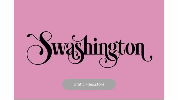 دانلود فونت انگلیسی Swashington