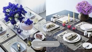 دانلود 60 مدل سه بعدی میز غذا از Pro 3DSky – مجموعه اول