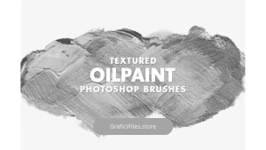 دانلود براش رنگ روغن فتوشاپ Textured Oil Paint Brushes