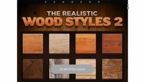 دانلود استایل آماده چوب برای فتوشاپ The Realistic Wood Styles 2