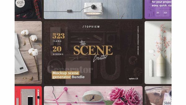 دانلود جعبه ابزار ساخت موکاپ The Scene Creator | Topview