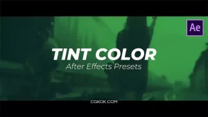 دانلود پریست افترافکت اصلاح رنگ Tint Color