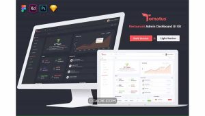دانلود رابط کاربری داشبورد مدیریت رستوران Tomatus – Restaurant Admin Dashboard UI Kit