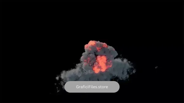 دانلود فوتیج انفجار Top-Down Shot An Explosion