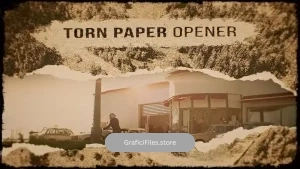 پروژه پریمیر وله با افکت پاره شدن کاغذ Torn Paper Opener