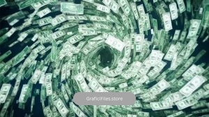 دانلود فوتیج اسکناس Tornado Of Money