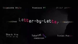 دانلود پریست پریمیر انیمیت متن با افکت ماشین تحریر Typewriter Animation