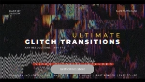 دانلود 24 ترانزیشن پریمیر گلیچ Ultimate Glitch Transitions Presets