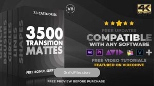 دانلود فوتیج ترانزیشن مت Ultimate Transition Mattes Pack 4K