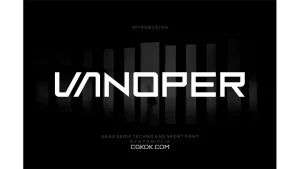 دانلود فونت انگلیسی مدرن Vanoper – Sans Serif Techno And Sport Font