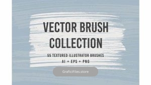 دانلود براش ایلوستریتور Vector Brushes Collection