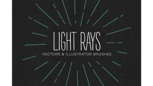 دانلود براش پرتوی نور برای ایلوستریتور Vector Light Ray Brushes