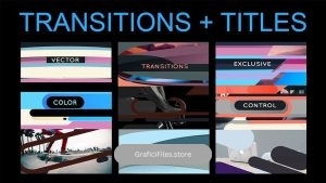 پروژه داوینچی ریزالو ترانزیشن تایتل Vector Transitions With Titles