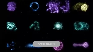 دانلود فوتیج انفجار انرژی جلوه های ویژه VFX Energy Bursts Pack