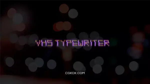 دانلود پریست پریمیر متن با افکت ماشین تحریر VHS Typewriter