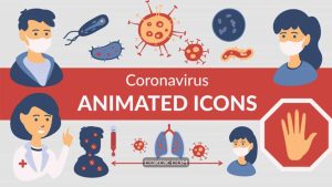 پروژه افترافکت انیمیشن آیکون ویروس Virus Icons