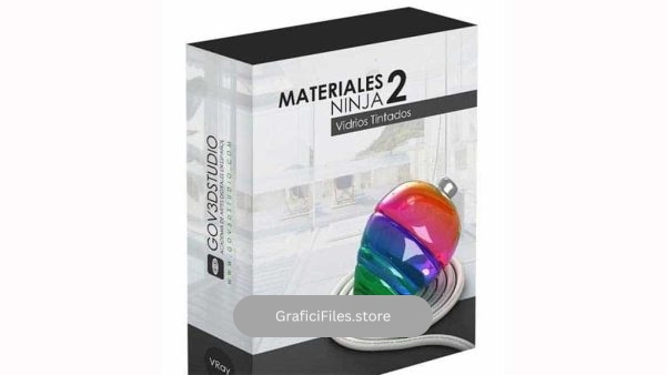 دانلود متریال شیشه رنگی Vray برای تری دی مکس