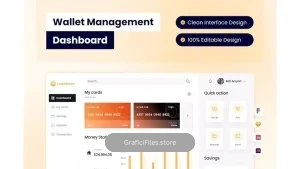 دانلود داشبورد مدیریت کیف پول Wallet Management Dashboard