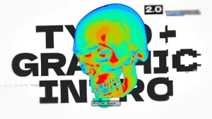 پروژه پریمیر لوگو موشن Warning Glitch Logo Reveal