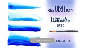 دانلود براش لکه آبرنگ برای فتوشاپ Watercolor Stamp Brushes