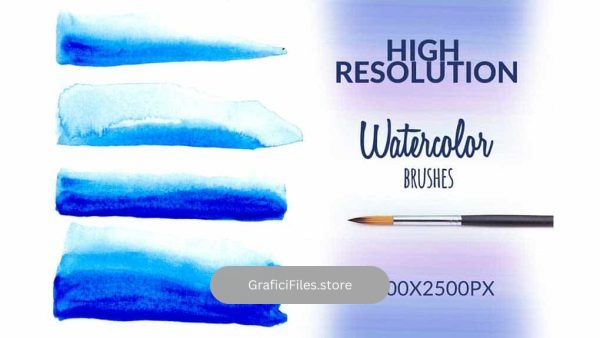 دانلود براش لکه آبرنگ برای فتوشاپ Watercolor Stamp Brushes