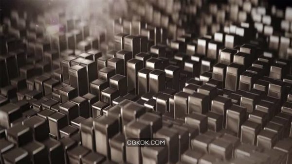دانلود فوتیج موشن گرافیک Waves Of Metal Prisms