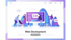 دانلود تصاویر وکتور توسعه وب Web Development Flat Concept