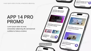 پروژه پریمیر معرفی اپلیکیشن White App Promo