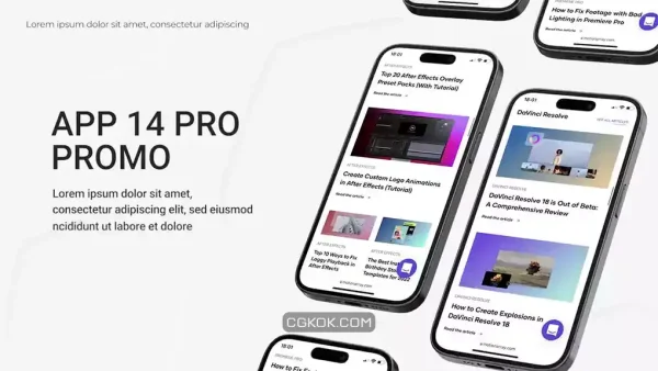 پروژه پریمیر معرفی اپلیکیشن White App Promo