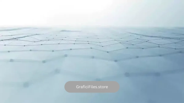 دانلود بک گراند موشن گرافیک شبکه ای سفید White Ground Plexus