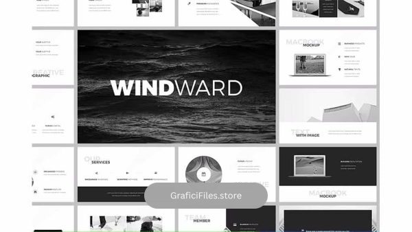 دانلود قالب پاورپوینت و کینوت WindWard Presentation Template