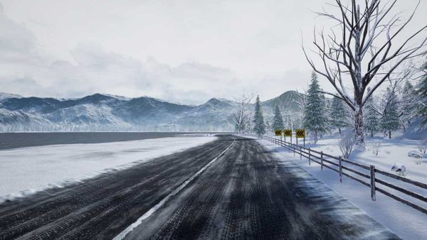 دانلود پروژه آماده لنداسکیپ زمستانی برای آنریل انجین