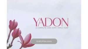 دانلود فونت انگلیسی مدرن Yadon Sans Serif Fonts Family Pack