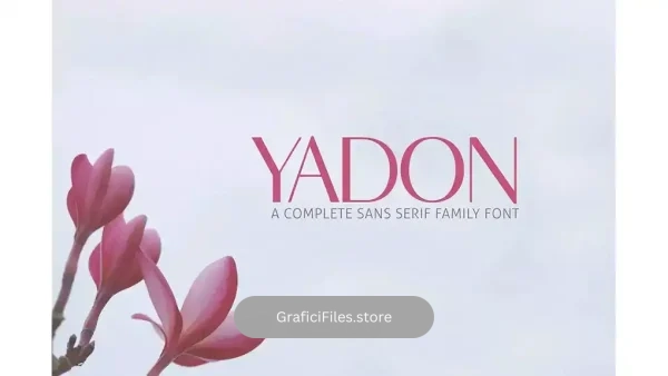 دانلود فونت انگلیسی مدرن Yadon Sans Serif Fonts Family Pack