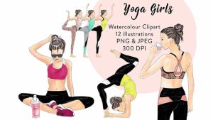 دانلود کلیپ آرت دختران در حال یوگا Yoga Girls